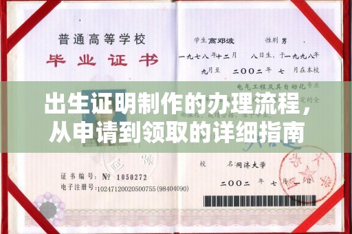 卫滨出生证明制作的办理流程，从申请到领取的详细指南