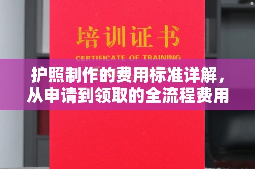 卫滨护照制作的费用标准详解，从申请到领取的全流程费用指南