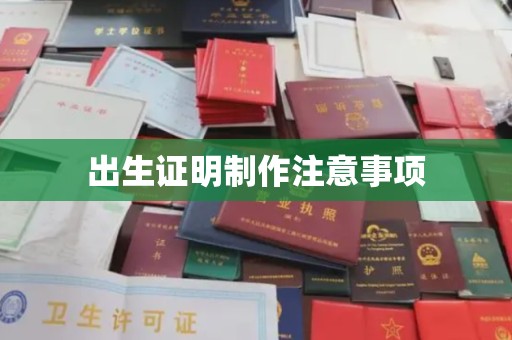 卫滨出生证明制作注意事项