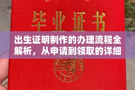 卫滨出生证明制作的办理流程全解析，从申请到领取的详细指南