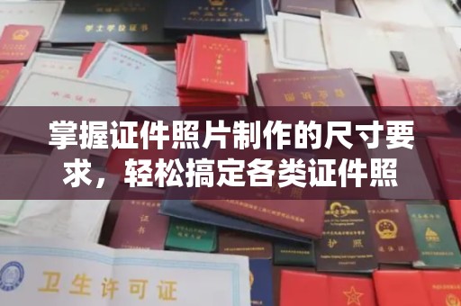 卫滨掌握证件照片制作的尺寸要求，轻松搞定各类证件照