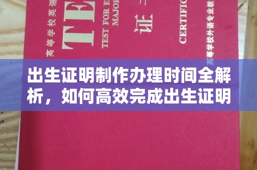 卫滨出生证明制作办理时间全解析，如何高效完成出生证明申请？