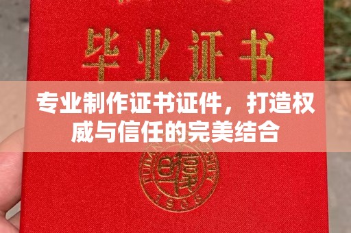 卫滨专业制作证书证件，打造权威与信任的完美结合