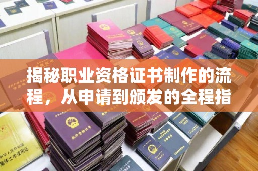卫滨揭秘职业资格证书制作的流程，从申请到颁发的全程指南
