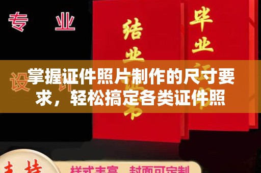 卫滨掌握证件照片制作的尺寸要求，轻松搞定各类证件照