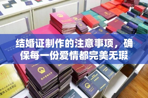 卫滨结婚证制作的注意事项，确保每一份爱情都完美无瑕