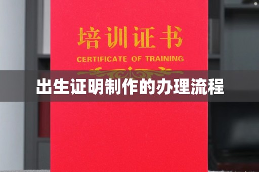 卫滨出生证明制作的办理流程