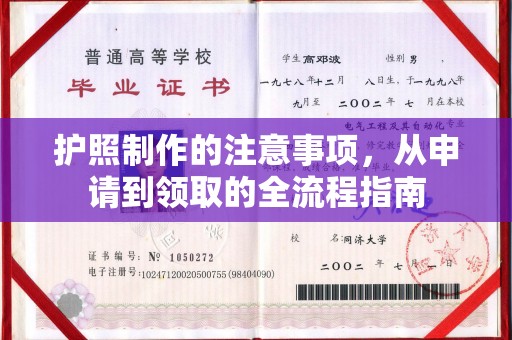 卫滨护照制作的注意事项，从申请到领取的全流程指南