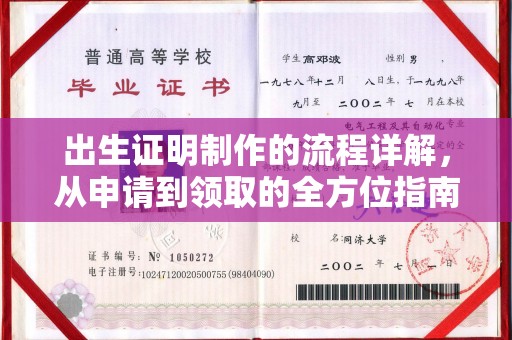 卫滨出生证明制作的流程详解，从申请到领取的全方位指南